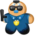 Ginger Cookie Cop Cake
