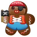 Ginger Cookie Jolly Roger