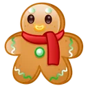 Ginger Cookie Red Scarf