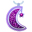 Moon Pendant Amethyst
