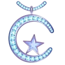 Moon Pendant Azurite