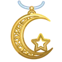 Moon Pendant Desert Night