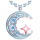 Moon Pendant Eternal Rose