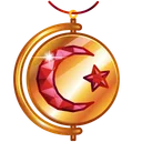 Moon Pendant Ruby Core