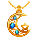 Moon Pendant Sapphires