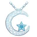 Moon Pendant Silver Lace
