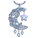 Moon Pendant Silver Tree