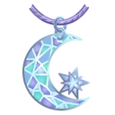 Moon Pendant Stained Glass