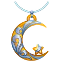 Moon Pendant Starlit Silver