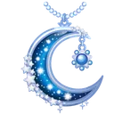 Moon Pendant Starry Night