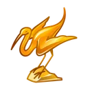 Rare Bird Gilded Heron