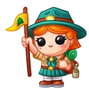 Liberty Figure Girl Scout