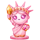 Liberty Figure Rose Quartz