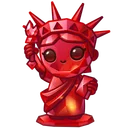 Liberty Figure Ruby Flame