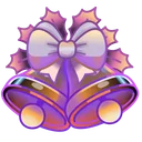 Jingle Bells Purple Glass