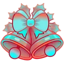 Jingle Bells Teal Rust
