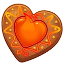 Cookie Heart Baking Hot