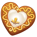 Cookie Heart Citrus Glaze
