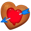 Cookie Heart Cupid’s Arrow
