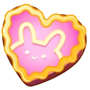 Cookie Heart Kawaii Bunny