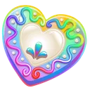 Cookie Heart Neon Candy