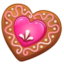 Cookie Heart Pink Yogurt