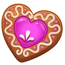 Cookie Heart Ultra Pink