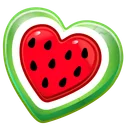 Cookie Heart Watermelon