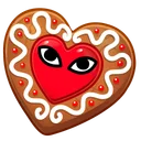 Cookie Heart Wink Wink