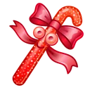 Candy Cane Amber Glitter
