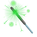 Party Sparkler Green Light