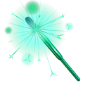 Party Sparkler Green Shine