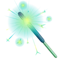 Party Sparkler Mint Powder