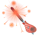 Party Sparkler Punk Caster