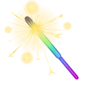 Party Sparkler Rainbow