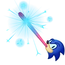 Party Sparkler Sonic Blue
