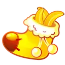 Xmas Stocking Banana Love