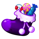 Xmas Stocking Toxic Grape