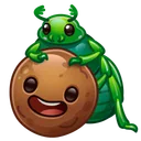 Happy Brownie Dung Beetle