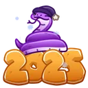 Lunar Snake Purple Cap