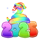 Lunar Snake Rainbow Scale