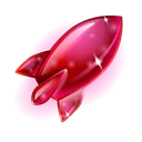 Stellar Rocket Ruby Sparkle