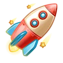 Stellar Rocket Vintage Toy